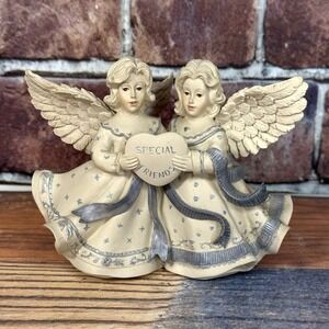 Sarah's Angels "Carol And Lina" Resin Angels Special Friends 30416 Figurine Vtg